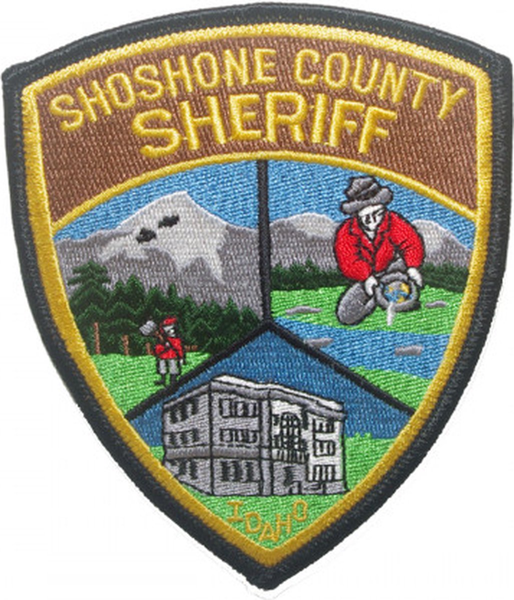 Shoshone County Sheriff Idaho geborduurde patch embleem | Opnaai